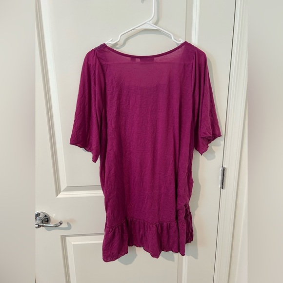Lace Trim Purple Top - Picture 7 of 7
